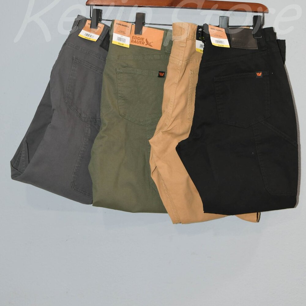 4 Pairs Eddie Bauer‎ Men's Utility Canvas  Pants. Price is for 4 pairs.